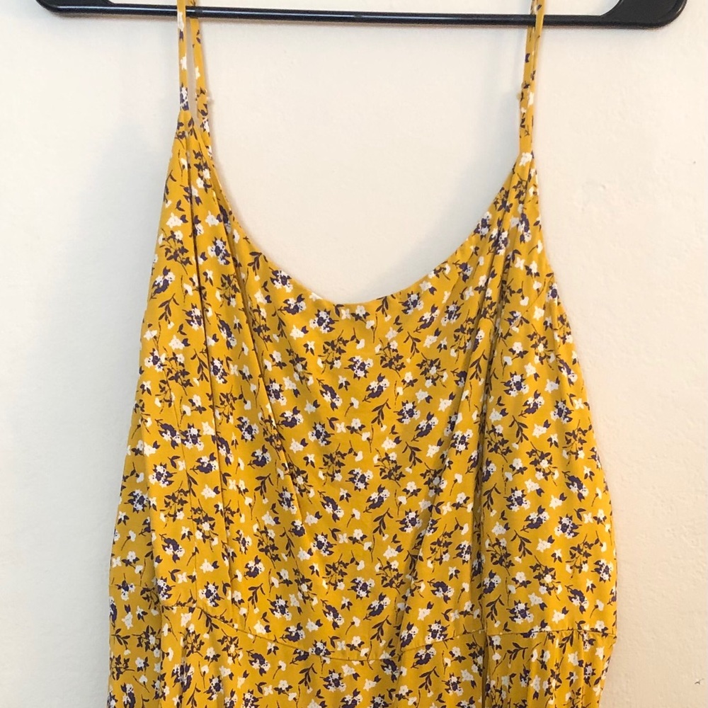 Yellow floral dress